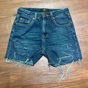 For all mankind Jean shorts.